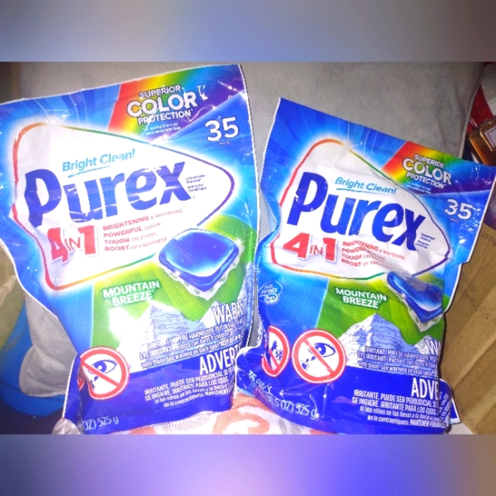 Purex Mountain 🏔️ Breeze Laundry Detergent Pods Bundle: 35ct X 2